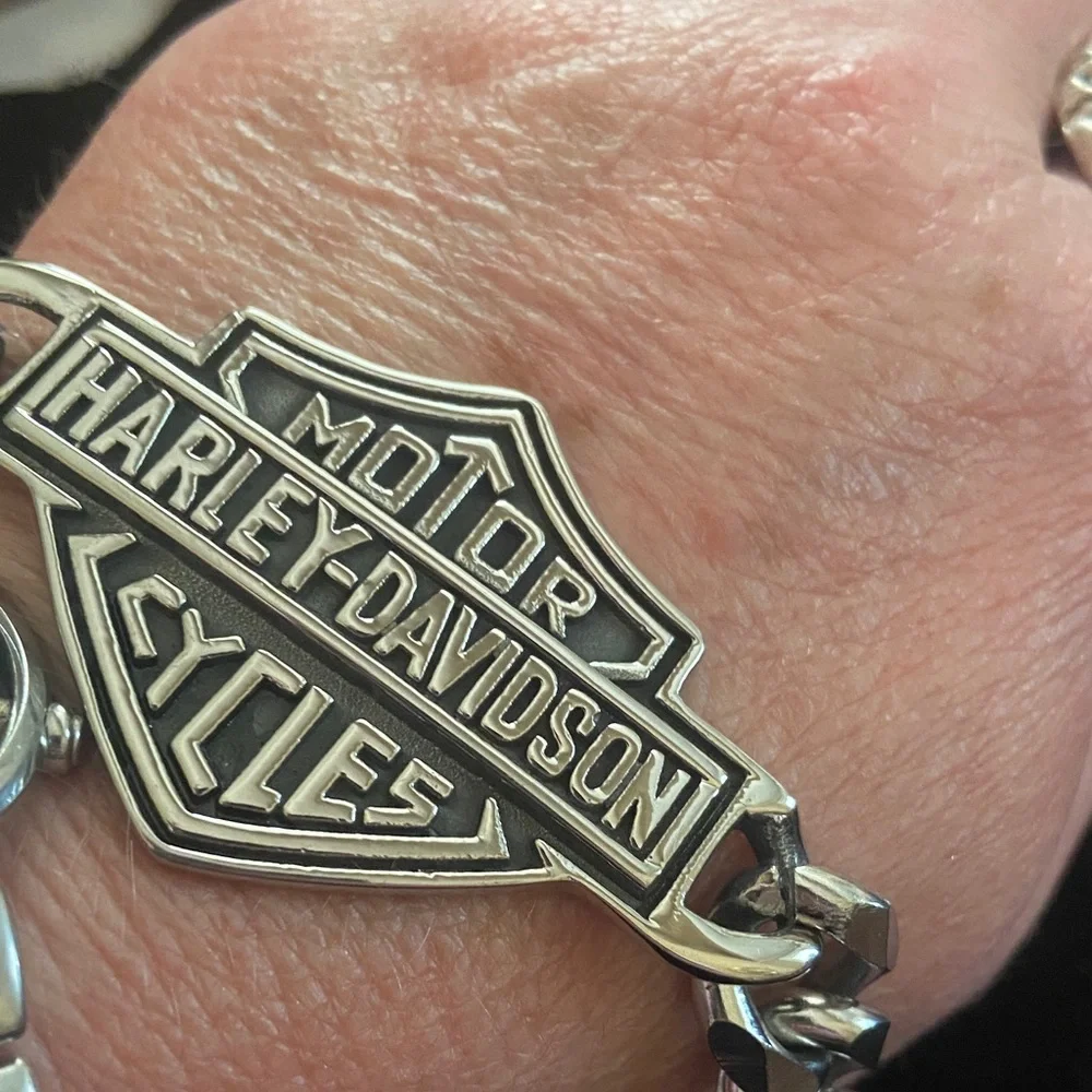 Harley-Davidson Silver Chain Bracelet - Picture 2 of 3
